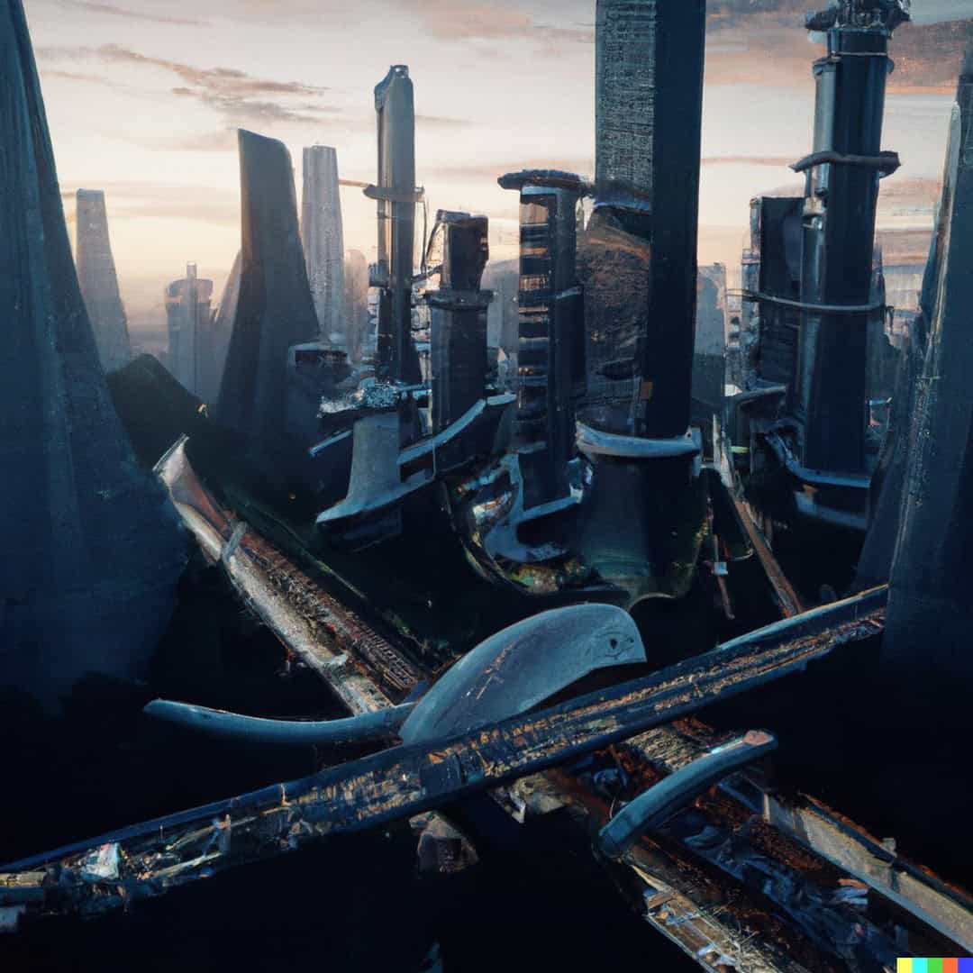 Ville futuriste Dall E Ville futuriste Dall-E