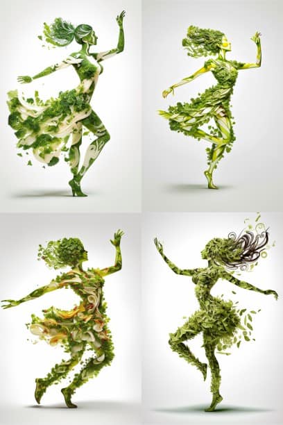 Midjourney femme salade Midjourney femme salade