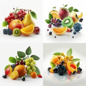 Midjourney fruits mode normal version 4