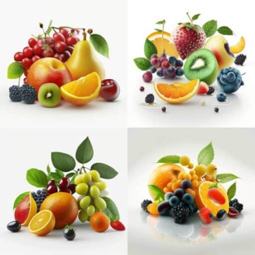 Midjourney fruits mode normal version 4