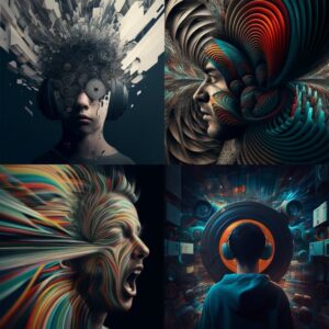 Midjourney visual noise bruit visuel