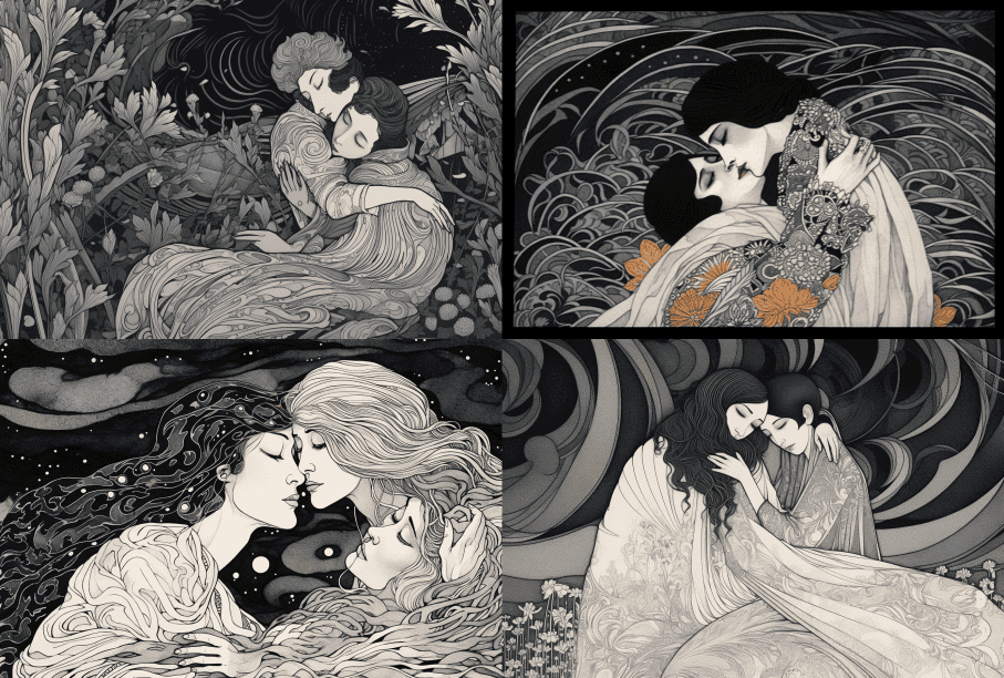 Midjourney describe Aubrey Beardsley 1