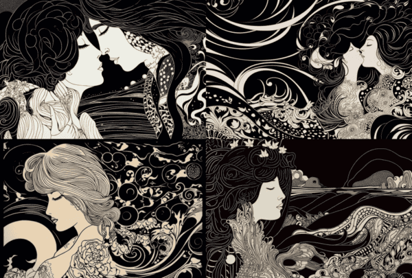 Midjourney describe Aubrey Beardsley 2 e1732643146982