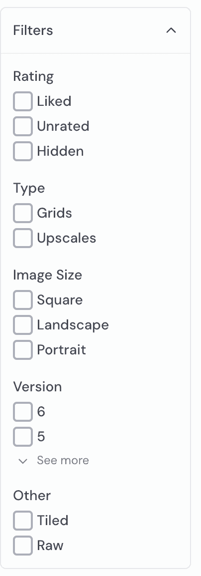 Filters midjourney alpha