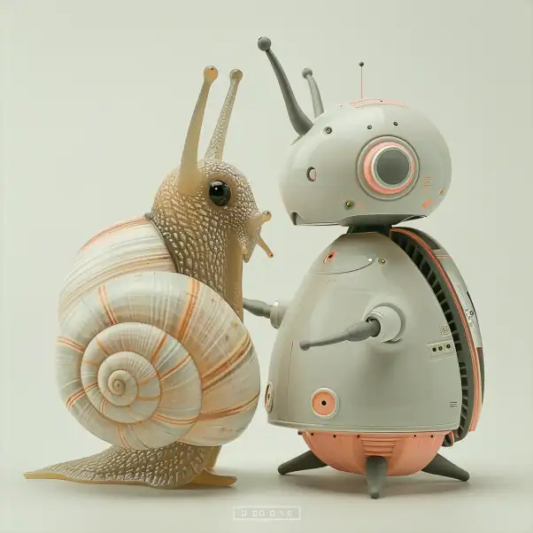 Un escargot discute avec une IA Mistral LLaMa Un escargot discute avec une IA Mistral LLaMa