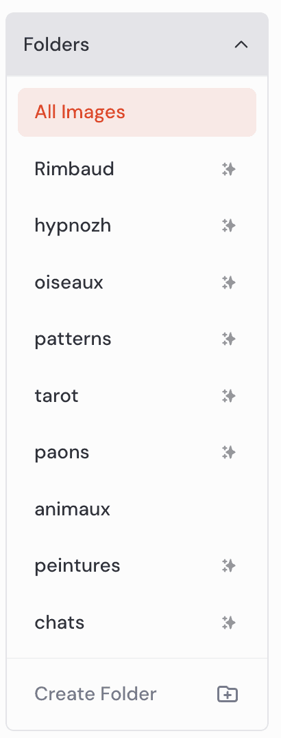 folders midjourney alpha