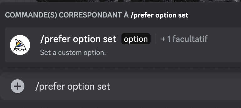 prefer option set