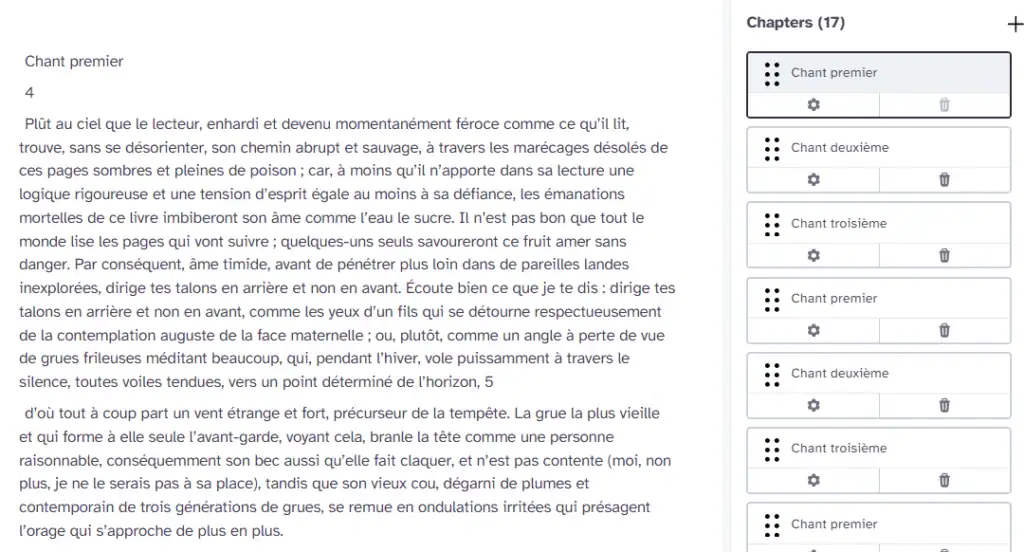 Interface projet ElevenLabs Interface projet ElevenLabs