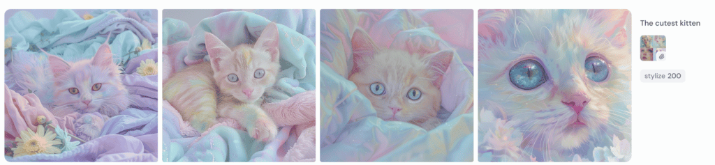 The cutest kitten midjourney sref alpha