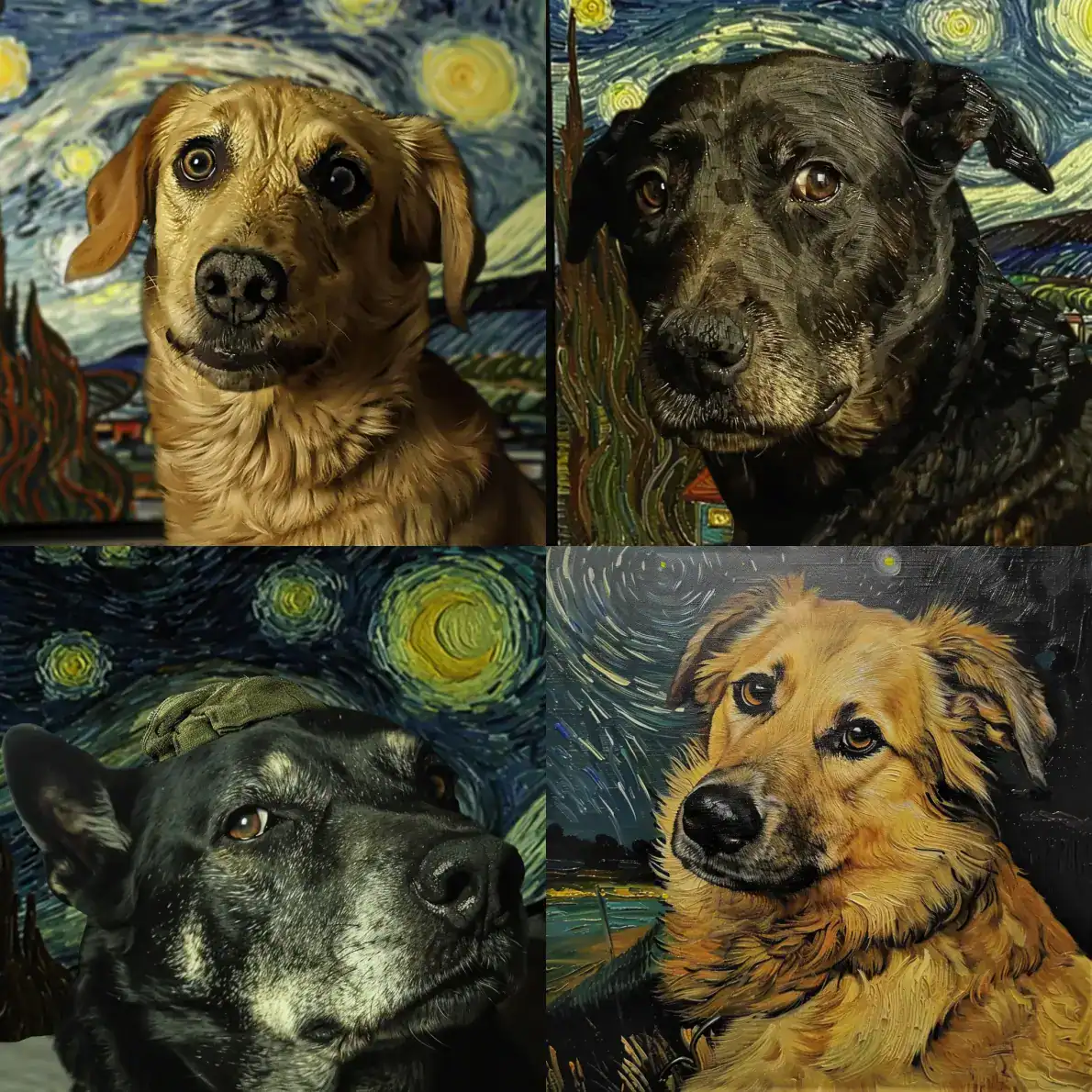 chien van gogh 1