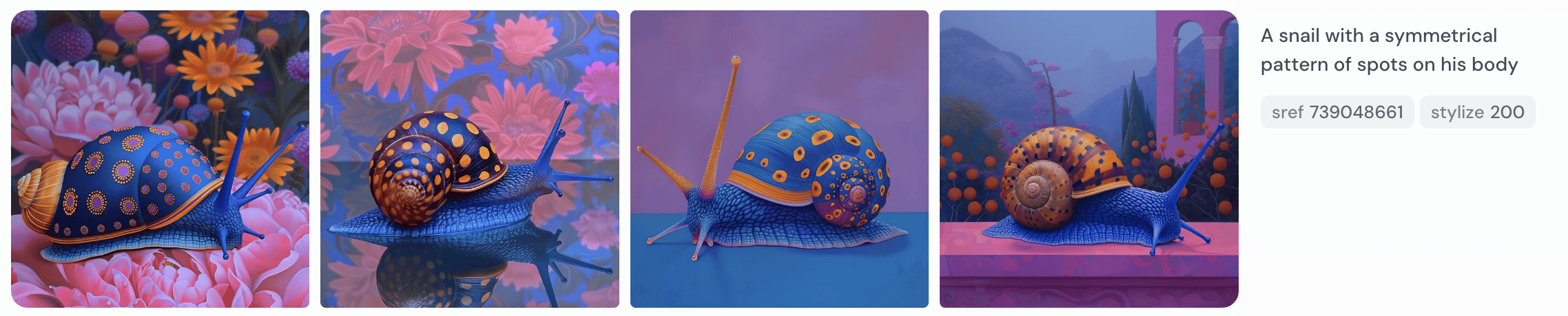 escargot couleurs tuto midjourney