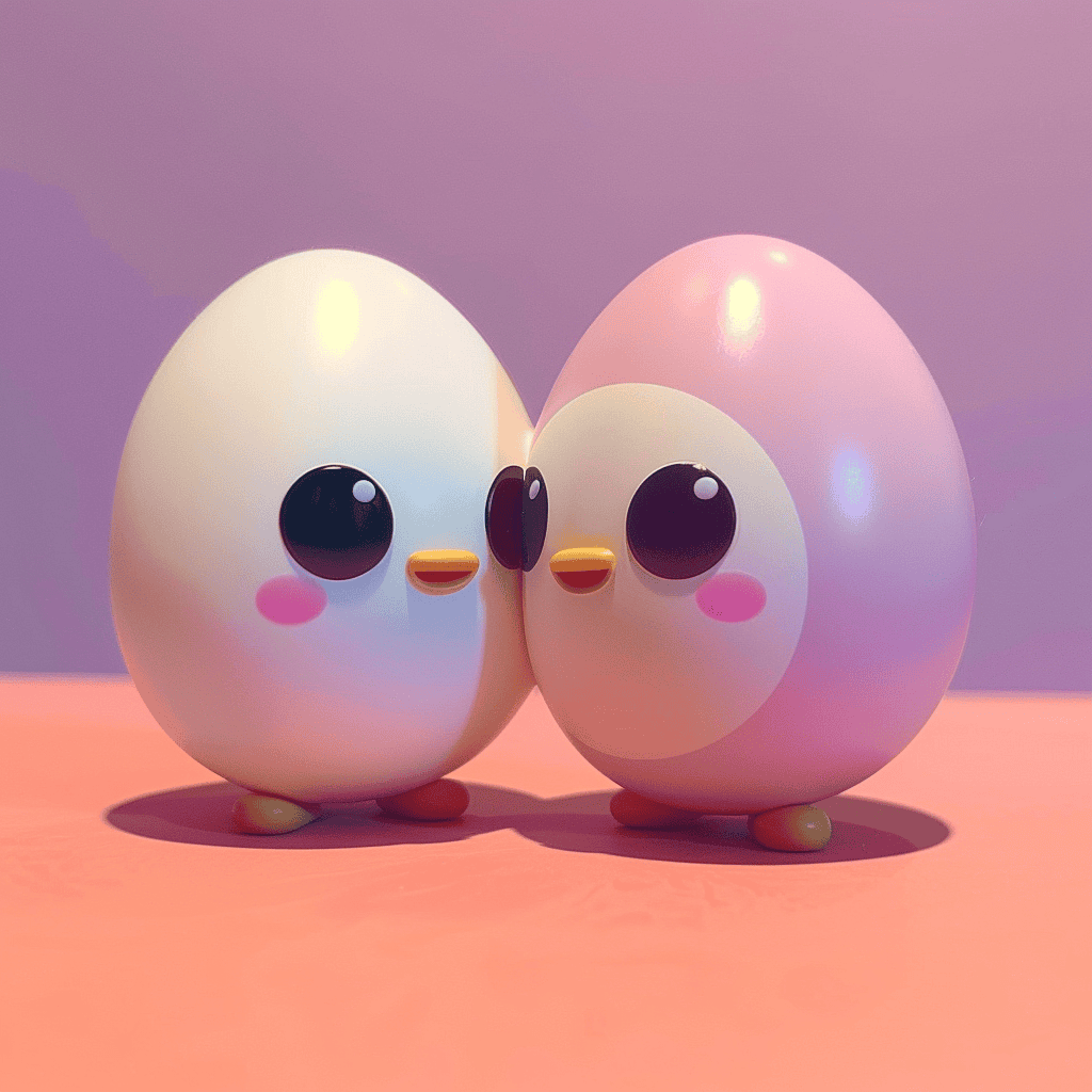 oeufs amoureux mignons midjourney oeufs amoureux mignons midjourney