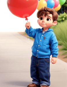 Leonardo ia enfant ballon 3d Leonardo ia enfant ballon 3d