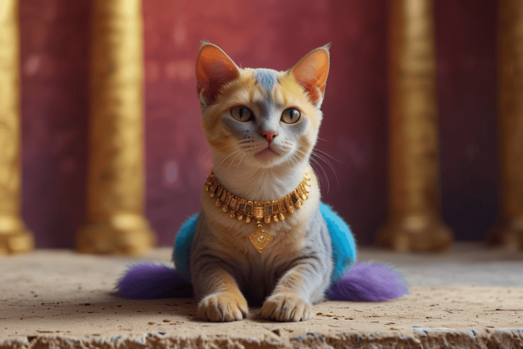 image chat egyptien leonardo IA