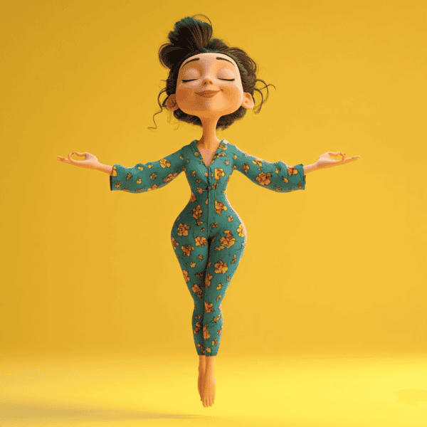 Mascotte prof de yoga e1727179748239 Yoga leraar mascotte