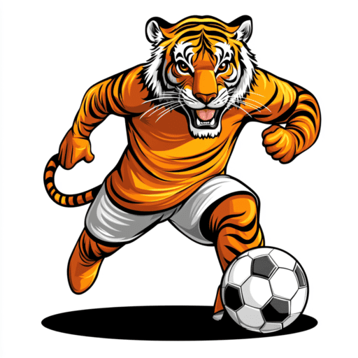 Mascotte tigre pour club de foot e1727179780157 Tijgermascotte voor voetbalclub