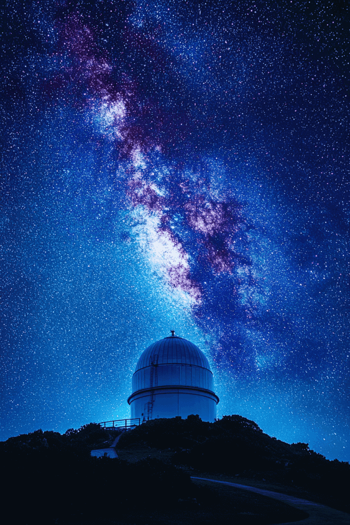 Observatoire dastronomie observe la voie lactee Observatoire d'astronomie observe la voie lactée