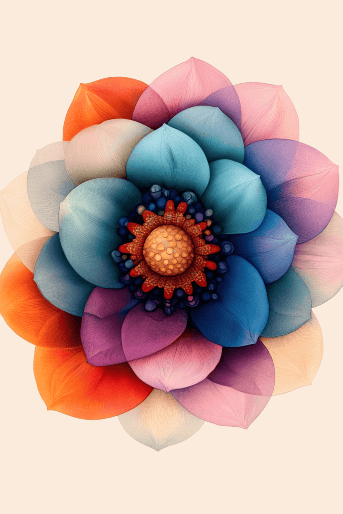 Oracle mandala carte style pastel Oracle mandala carte style pastel