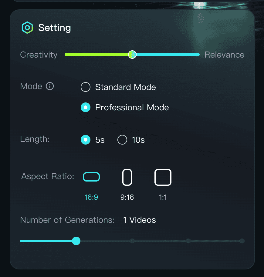 tuto Kling AI parametres mode format generations