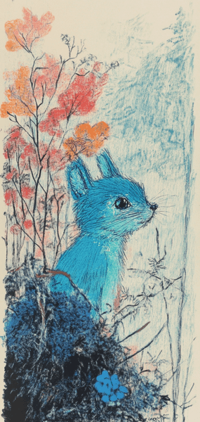 fonds ecran midjourney animal lapin bleu dessin foret fonds ecran midjourney animal lapin bleu dessin foret