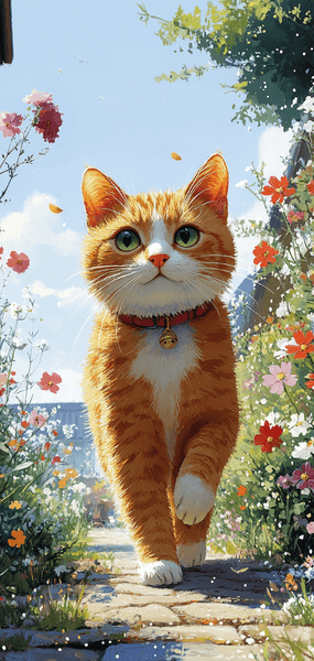 fonds ecran midjourney chat fleurs fonds ecran midjourney chat fleurs