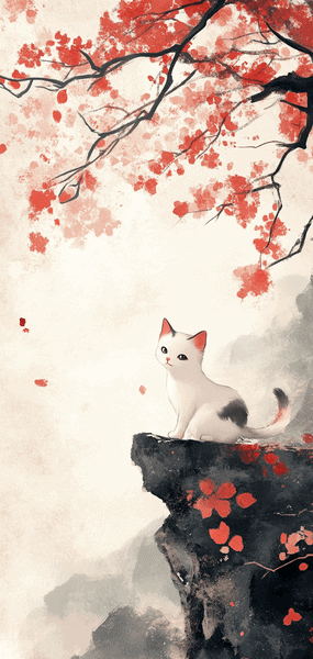 fonds ecran midjourney chat illustration chinois fonds ecran midjourney chat illustration chinois