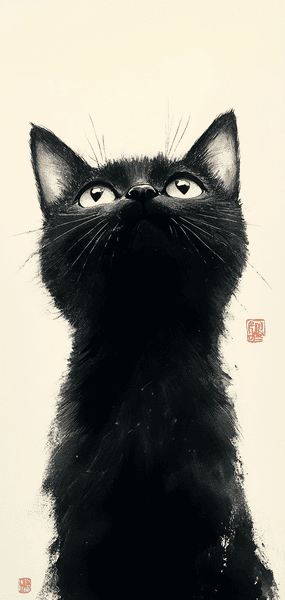 fonds ecran midjourney chat noir fonds ecran midjourney chat noir