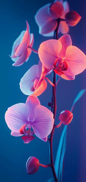 fonds ecran midjourney fleurs orchidee rose bleu fonds ecran midjourney fleurs orchidee rose bleu