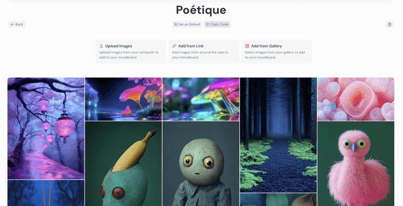 moodboard poetique midjourney IA tuto moodboard poetique midjourney IA tuto