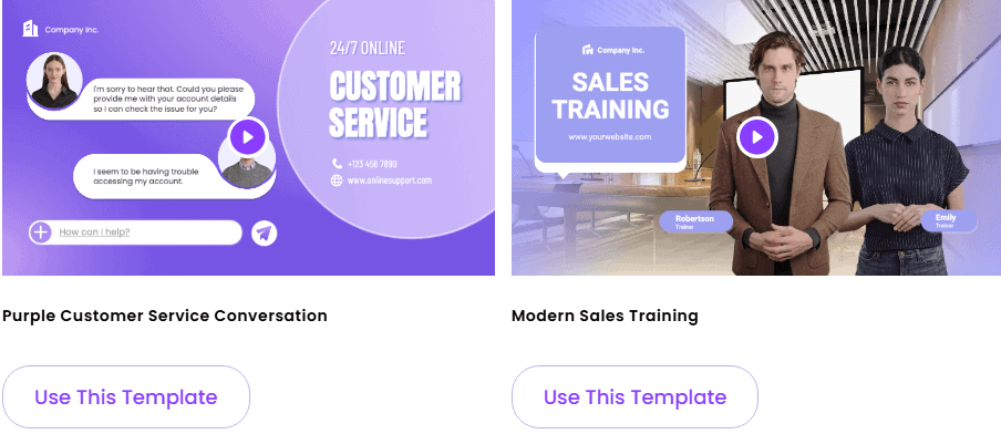 Vidnoz AI templates video Vidnoz AI templates vidéo